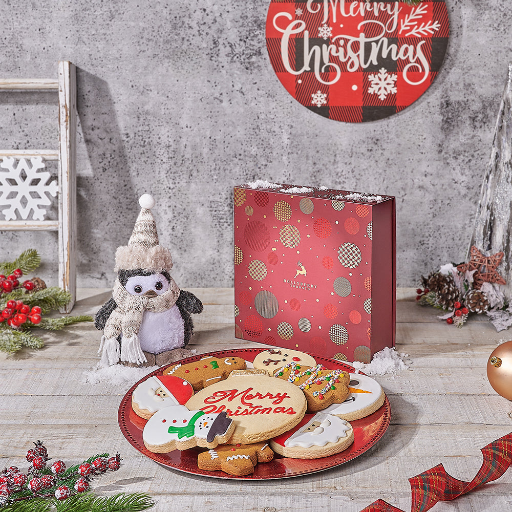 Christmas Cookie & Classic Penguin Set, christmas gift, christmas, cookie gift, cookie, Canada delivery