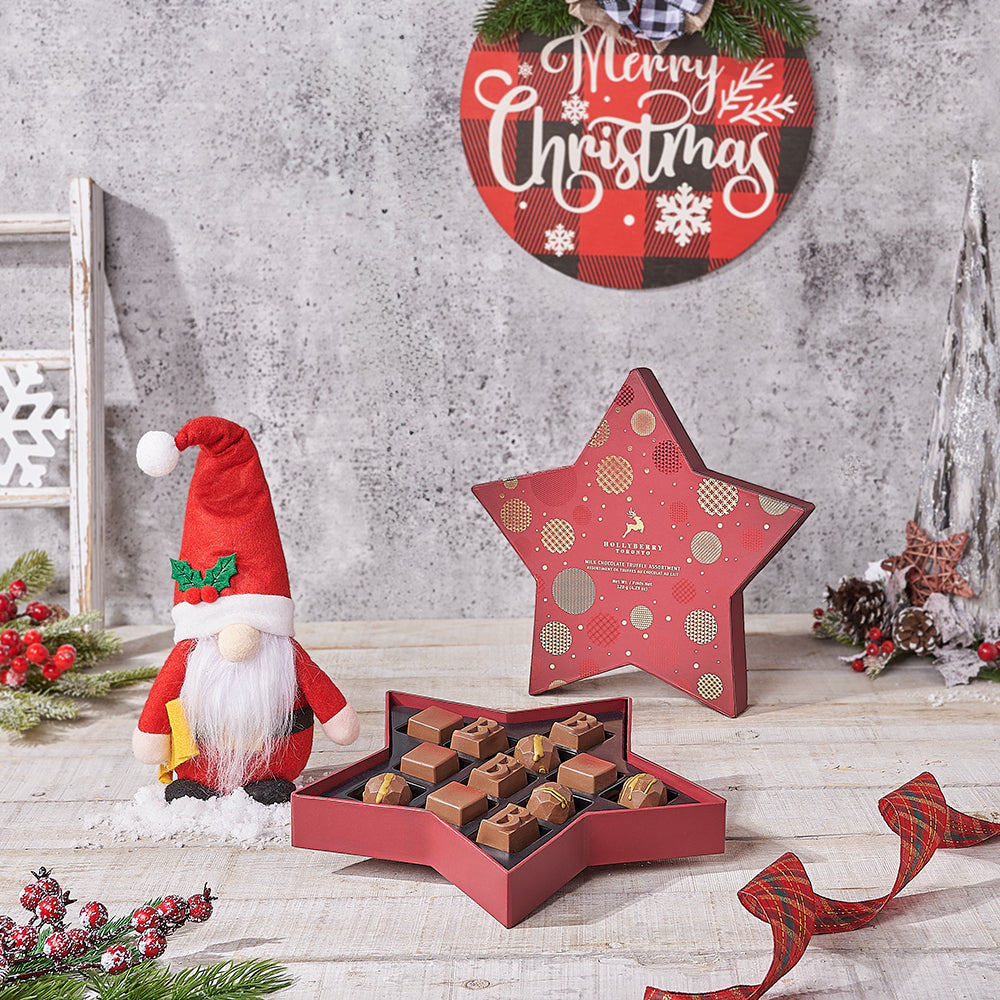 Holiday Star Chocolate Gift, christmas gift, christmas, chocolate gift, chocolate, Canada delivery