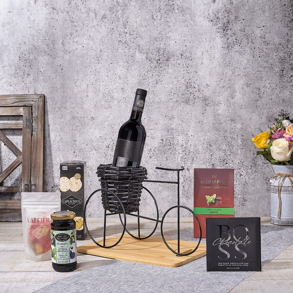 Kosher Wine Cart, wine gift, wine, kosher gift, kosher, chocolate gift, chocolate, Canada delivery